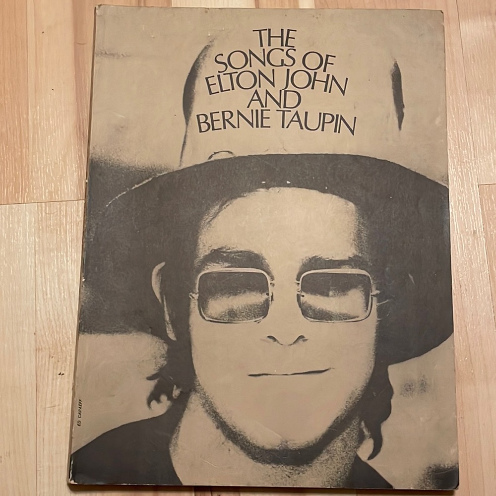 “The Songs of Elton John and Bernie Taupin” vintage sheet music